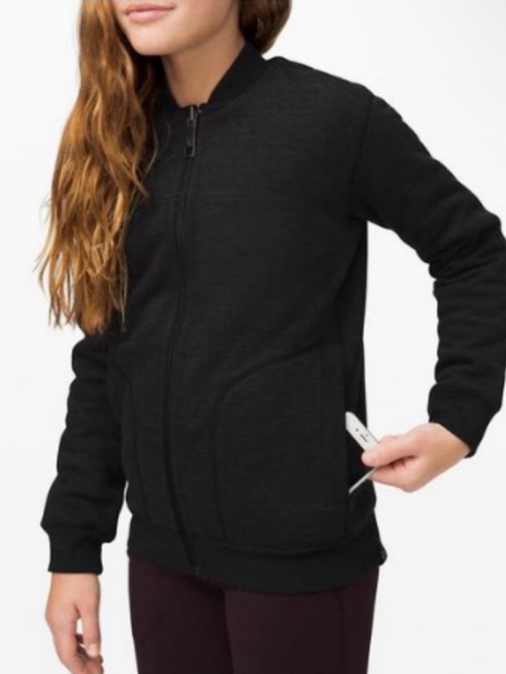 Ivivva Kids by Lululemon Sherpa Furever Full-Zip Bomber Jacket